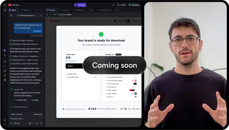 Vibe-Coding for Designers - Screen recording showing code editor and instructor